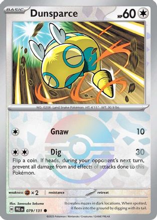 Dunsparce (Poke Ball Pattern) 079 - Holofoil SV Prismatic Evolutions - Common