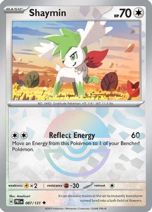 Shaymin (Poke Ball Pattern) 087 - Holofoil SV Prismatic Evolutions - Uncommon
