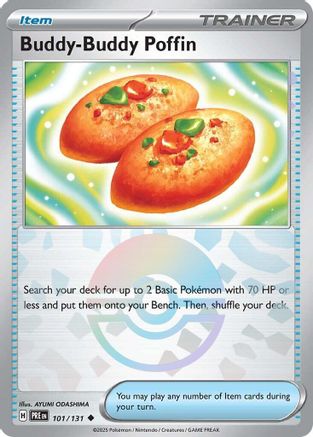 Buddy-Buddy Poffin (Poke Ball Pattern) 101 - Holofoil SV Prismatic Evolutions - Uncommon