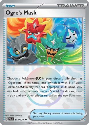 Ogre's Mask (Poke Ball Pattern) 118 - Holofoil SV Prismatic Evolutions - Uncommon