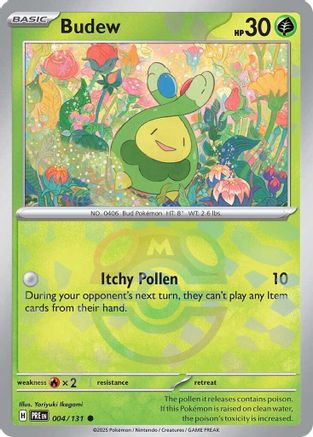 Budew (Master Ball Pattern) 004 - Holofoil SV Prismatic Evolutions - Common
