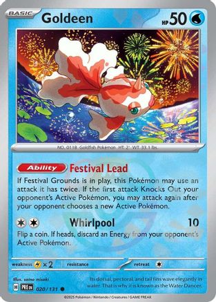 Goldeen (Master Ball Pattern) 020 - Holofoil SV Prismatic Evolutions - Common