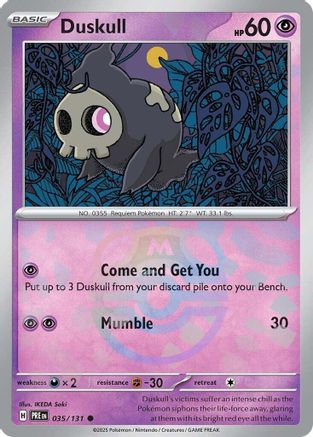 Duskull (Master Ball Pattern) 035 - Holofoil SV Prismatic Evolutions - Common