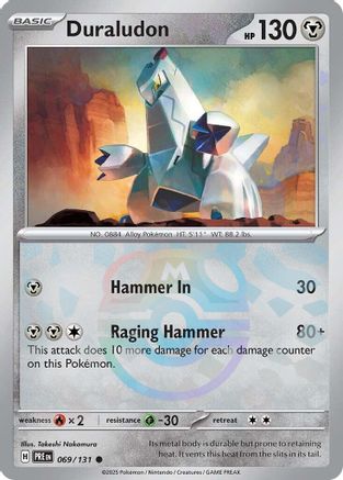 Duraludon (Master Ball Pattern) 069 - Holofoil SV Prismatic Evolutions - Common