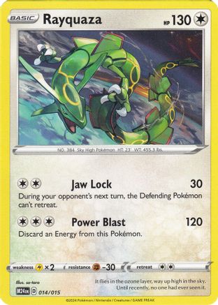 Rayquaza 014 McDonalds Promos 2024 - Promo