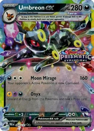 Umbreon ex (Prismatic Evolutions Stamp) 060/131 - Holofoil Miscellaneous Cards & Products - Promo