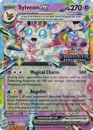 Sylveon ex (Prismatic Evolutions Stamp) 041/131 - Holofoil Miscellaneous Cards & Products - Promo