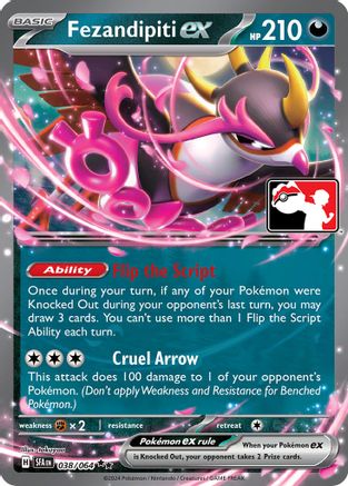 Fezandipiti ex 038/064 - Holofoil Prize Pack Series Cards - Double Rare