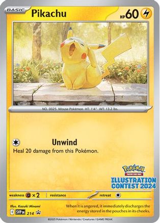 Pikachu (Illustration Contest 2024) 214 SV Scarlet & Violet Promo Cards - Promo