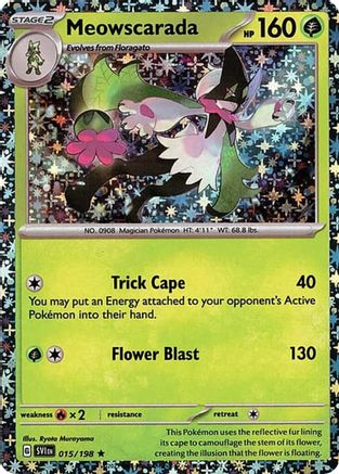 Meowscarada (Sparkle Holo) 015/198 - Holofoil Miscellaneous Cards & Products - Rare