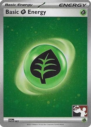 Basic Grass Energy (Cosmos Holo) 001 - Holofoil Prize Pack Series Cards - Common