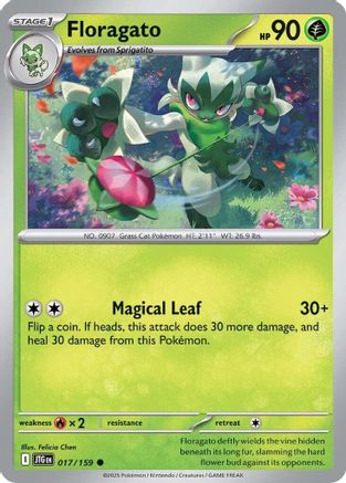 Floragato 017 - Reverse Holofoil SV09 Journey Together - Common