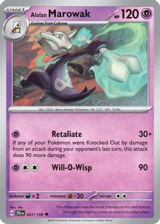 Alolan Marowak 057 SV09 Journey Together - Uncommon