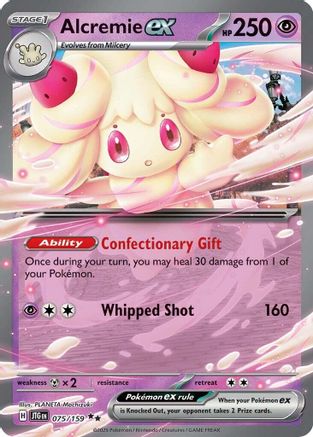 Alcremie ex 075 - Holofoil SV09 Journey Together - Double Rare