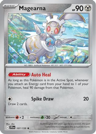 Magearna 107 - Reverse Holofoil SV09 Journey Together - Rare