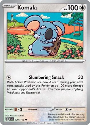 Komala 129 - Reverse Holofoil SV09 Journey Together - Common