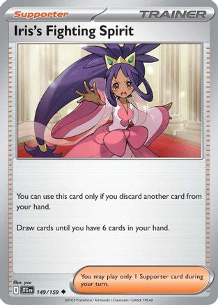 Iris's Fighting Spirit 149/159 SV09 Journey Together - Uncommon