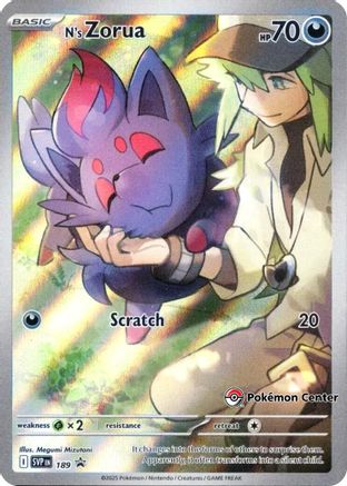 N's Zorua (Pokemon Center Exclusive) 189 - Holofoil SV Scarlet & Violet Promo Cards - Promo