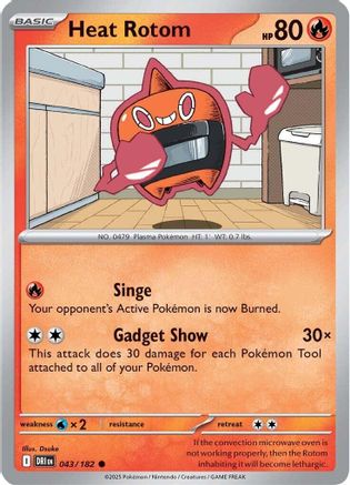 Heat Rotom 043 SV10 Destined Rivals - Common