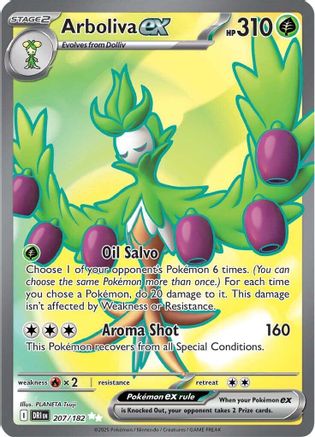 Arboliva ex 207/182 - Holofoil SV10 Destined Rivals - Ultra Rare
