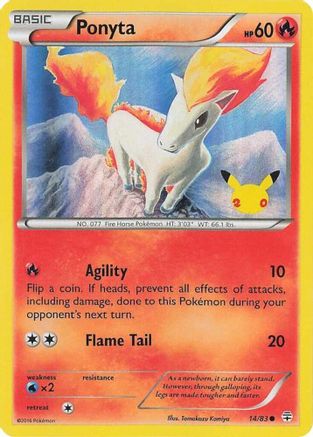 Ponyta (UK Exclusive Promo) 014 - Holofoil Miscellaneous Cards & Products - Promo