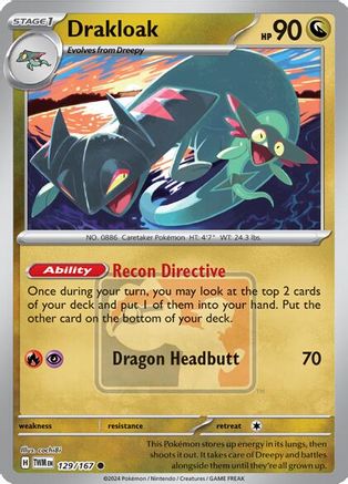 Drakloak 129 - Reverse Holofoil League & Championship Cards - Promo