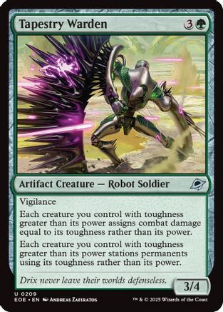 Tapestry Warden 209 Edge of Eternities - Uncommon