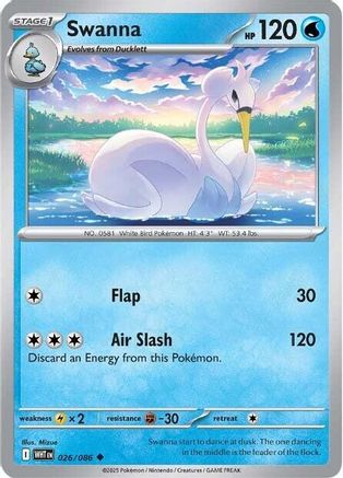 Swanna 026 SV White Flare - Uncommon
