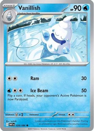 Vanillish 028 - Reverse Holofoil SV White Flare - Common