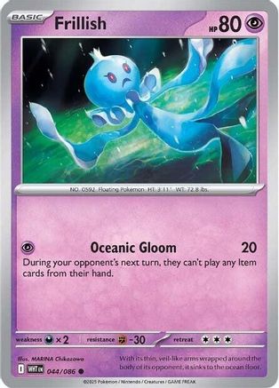 Frillish 044 - Reverse Holofoil SV White Flare - Common