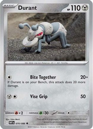 Durant 070 - Reverse Holofoil SV White Flare - Uncommon