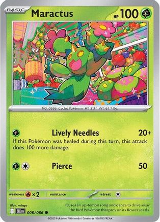 Maractus 008 - Reverse Holofoil SV Black Bolt - Common