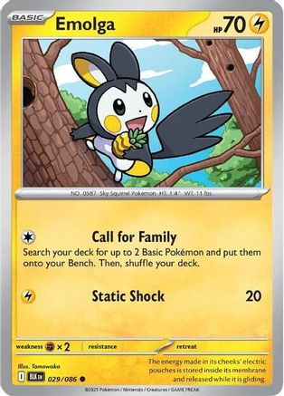 Emolga 029 SV Black Bolt - Common