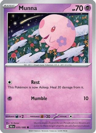 Munna 035 - Reverse Holofoil SV Black Bolt - Common