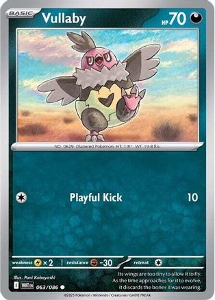 Vullaby 063 - Reverse Holofoil SV White Flare - Common