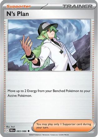 N's Plan 083 - Reverse Holofoil SV Black Bolt - Uncommon
