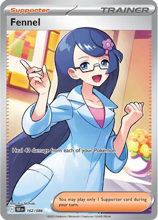 Fennel 162/086 - Holofoil SV Black Bolt - Ultra Rare