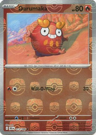 Darumaka (Master Ball Pattern) 013 - Holofoil SV Black Bolt - Common
