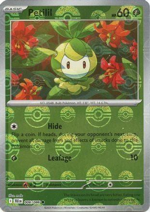 Petilil (Poke Ball Pattern) 006 - Holofoil SV Black Bolt - Common