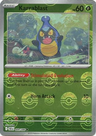 Karrablast (Poke Ball Pattern) 009 - Holofoil SV Black Bolt - Common