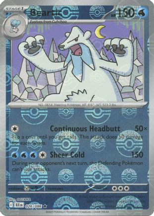 Beartic (Poke Ball Pattern) 026 - Holofoil SV Black Bolt - Rare