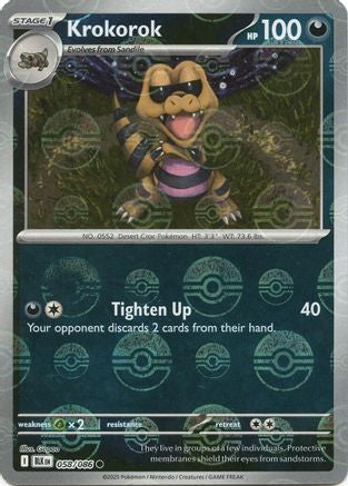Krokorok (Poke Ball Pattern) 058 - Holofoil SV Black Bolt - Common
