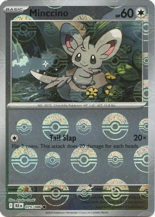Minccino (Poke Ball Pattern) 075 - Holofoil SV Black Bolt - Common