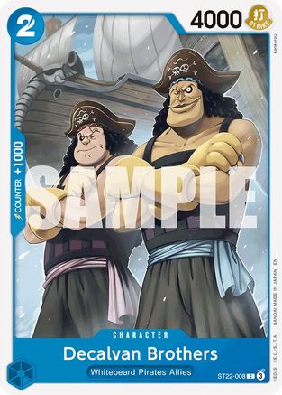 Decalvan Brothers (ST22-008) - Starter Deck 22: Ace & Newgate