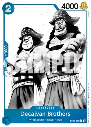 Decalvan Brothers (Parallel) (ST22-008) - Starter Deck 22: Ace & Newgate Foil