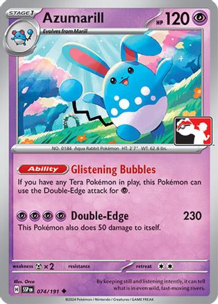 Azumarill 074 Prize Pack Series Cards - Uncommon