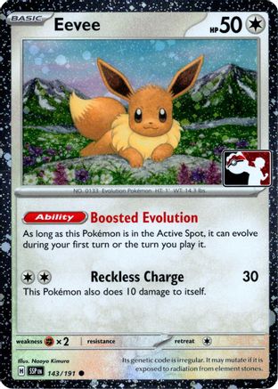 Eevee 143 - Holofoil Prize Pack Series Cards - Common