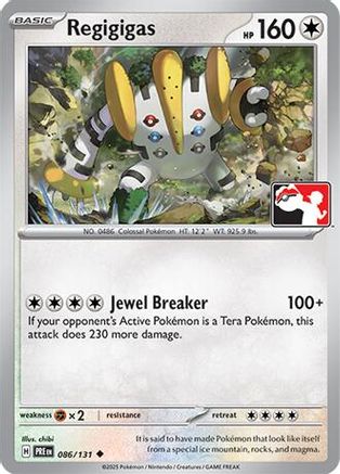 Regigigas 086/131 Prize Pack Series Cards - Uncommon