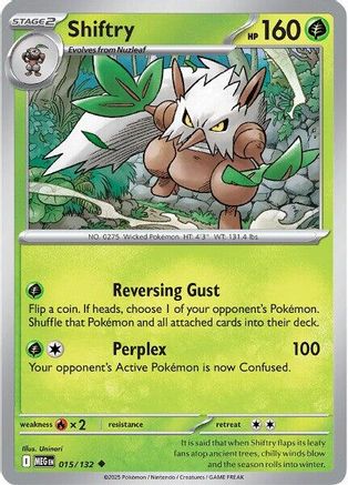 Shiftry 015 - Reverse Holofoil ME01 Mega Evolution - Uncommon