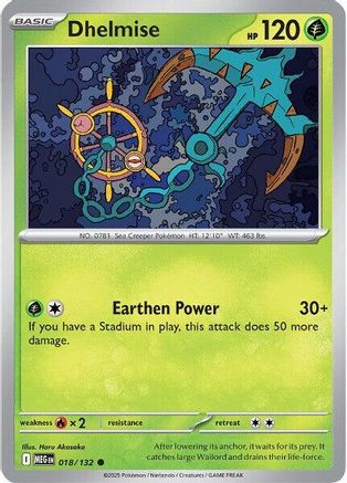 Dhelmise 018 ME01 Mega Evolution - Common